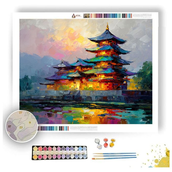 TEMPLE OF HARMONY - Paint by Numbers Full Kit