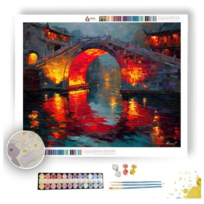 THE JADE BRIDGE - Paint by Numbers Full Kit