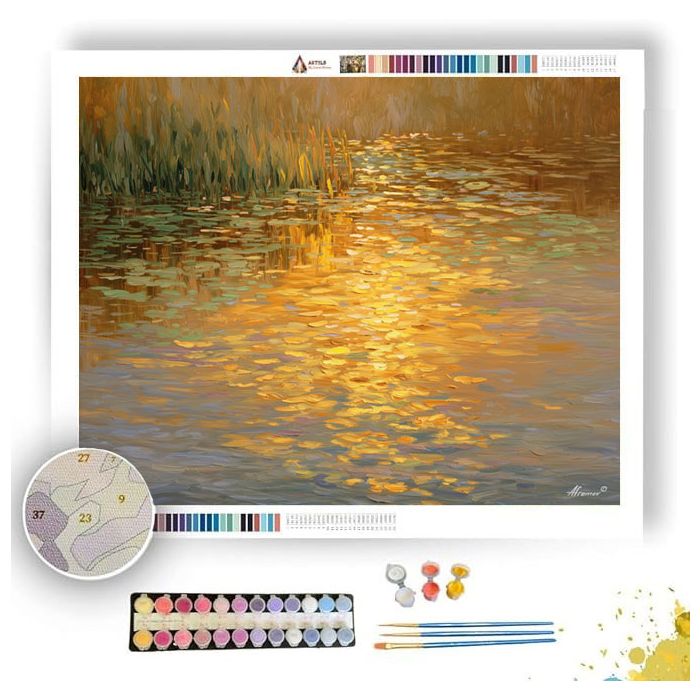 THE GOLDEN REFLECTION - Paint by Numbers Full Kit