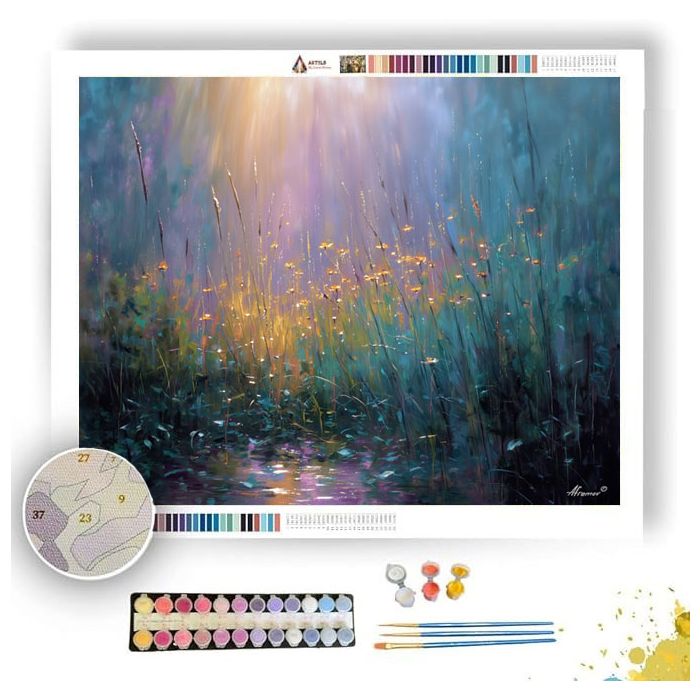 SUNLIGHT THROUGH RAIN - Paint by Numbers Full Kit