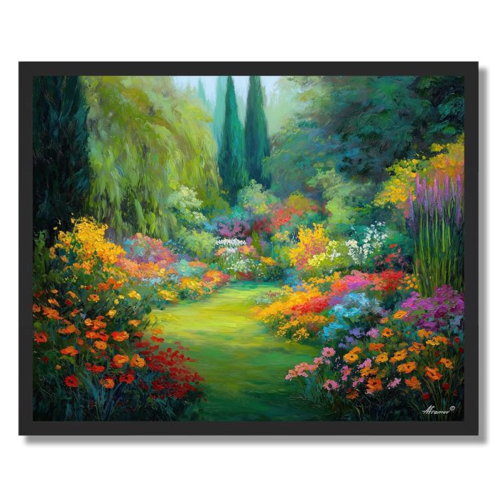 SUNLIT GARDEN - FRAMED