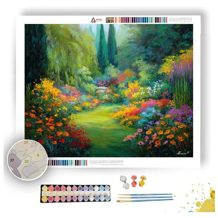 SUNLIT GARDEN - Paint by Numbers Full Kit