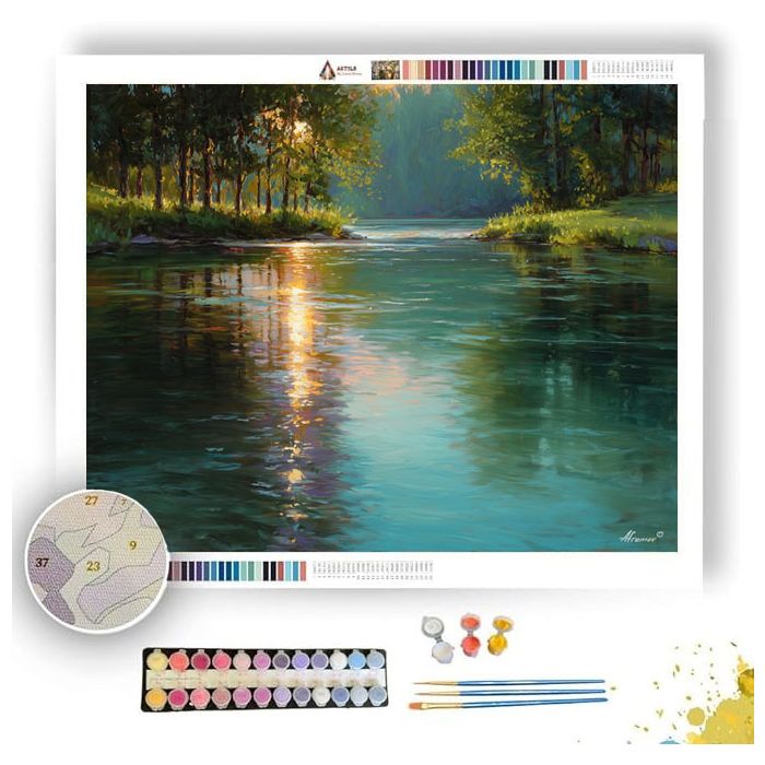 THE SILVER RIVER - Paint by Numbers Full Kit