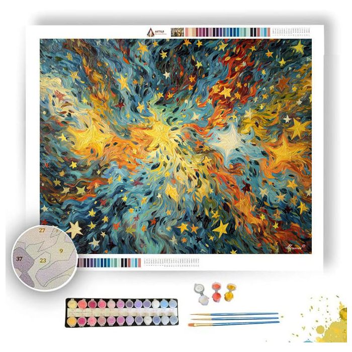 STARS OF THE HEART - Paint by Numbers Full Kit