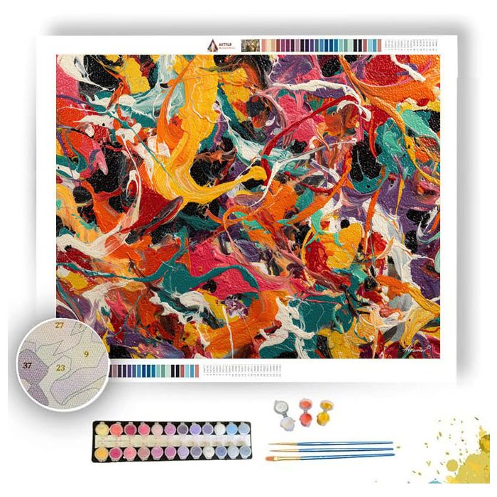 WAVES OF THOUGHT - Paint by Numbers Full Kit