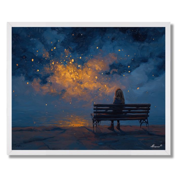 GOLDEN NIGHT SONG - FRAMED