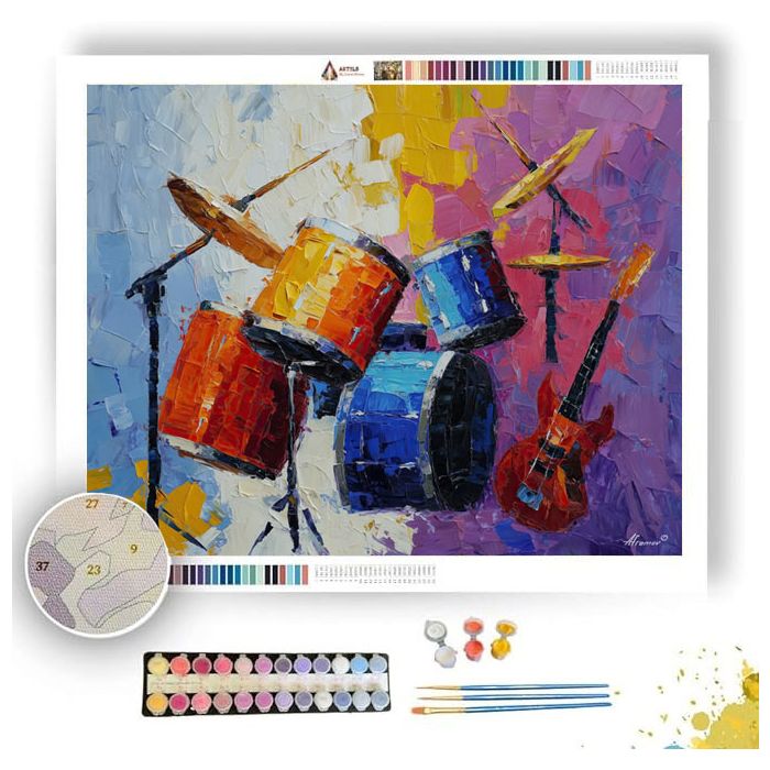 MUSIC OF THE COLORS - Paint by Numbers Full Kit