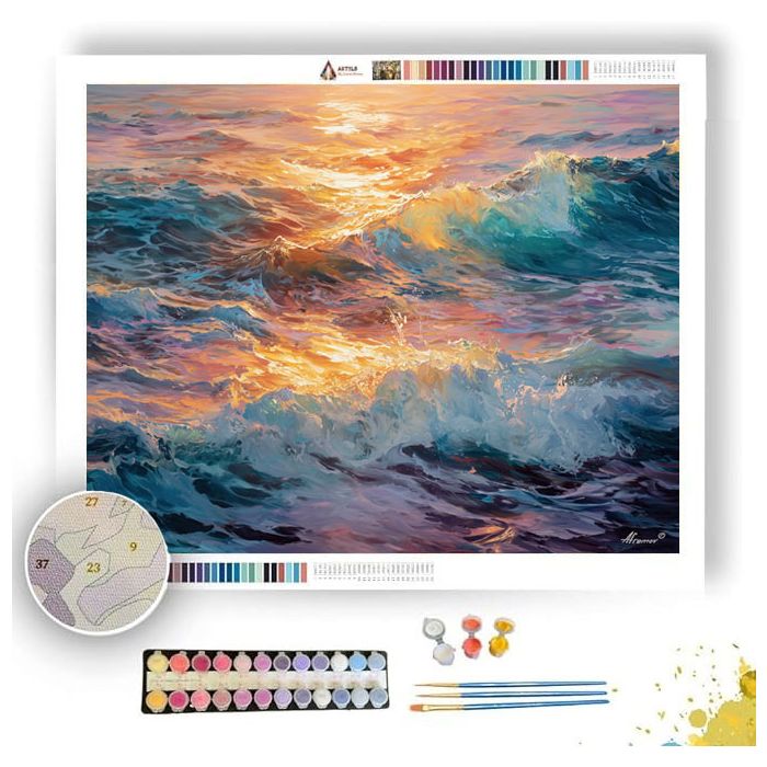 CRYSTAL SUNRISE - Paint by Numbers Full Kit