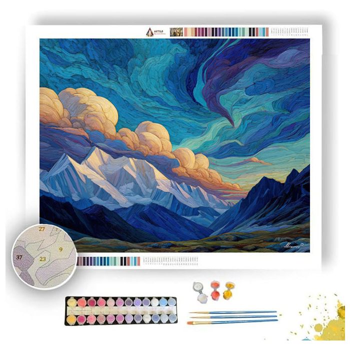 VISION OF THE MOUNTAIN SKY - Paint by Numbers Full Kit