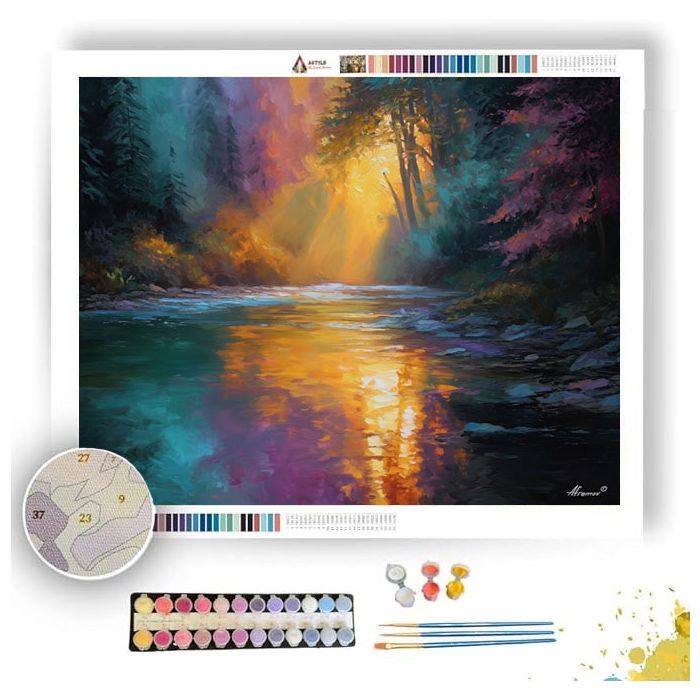 RIVER OF LIGHT - Paint by Numbers Full Kit