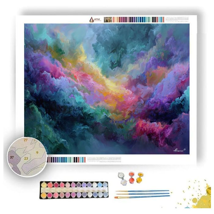 THE COLORFUL FOG - Paint by Numbers Full Kit