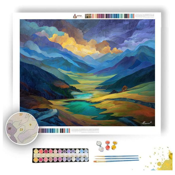 THE HIDDEN VALLEY - Paint by Numbers Full Kit