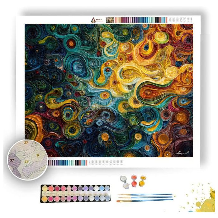 THE SECRET OF COLORS - Paint by Numbers Full Kit