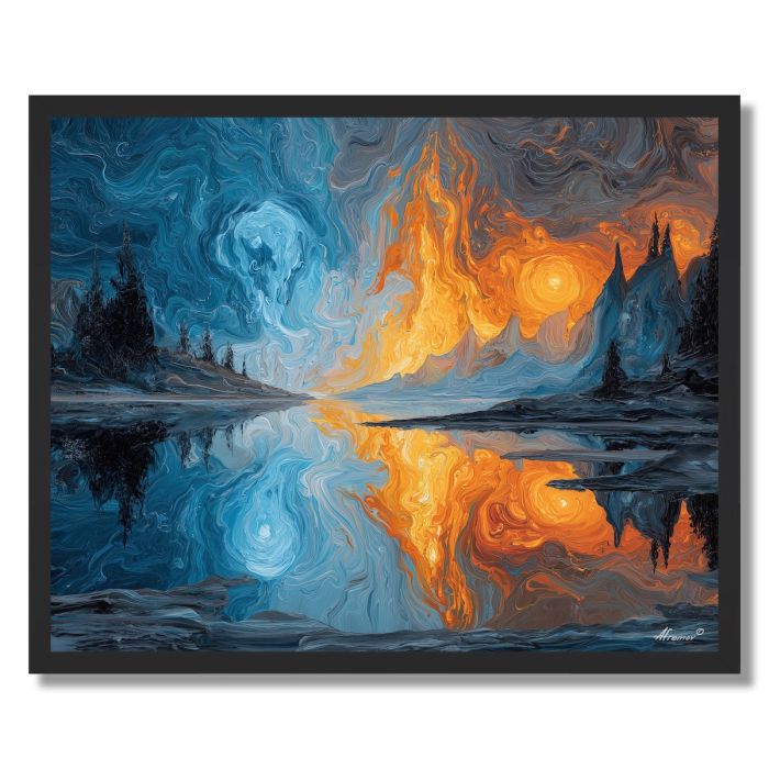 DREAMS OF FIRE AND ICE - FRAMED