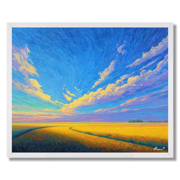 HORIZON IN GOLD - FRAMED