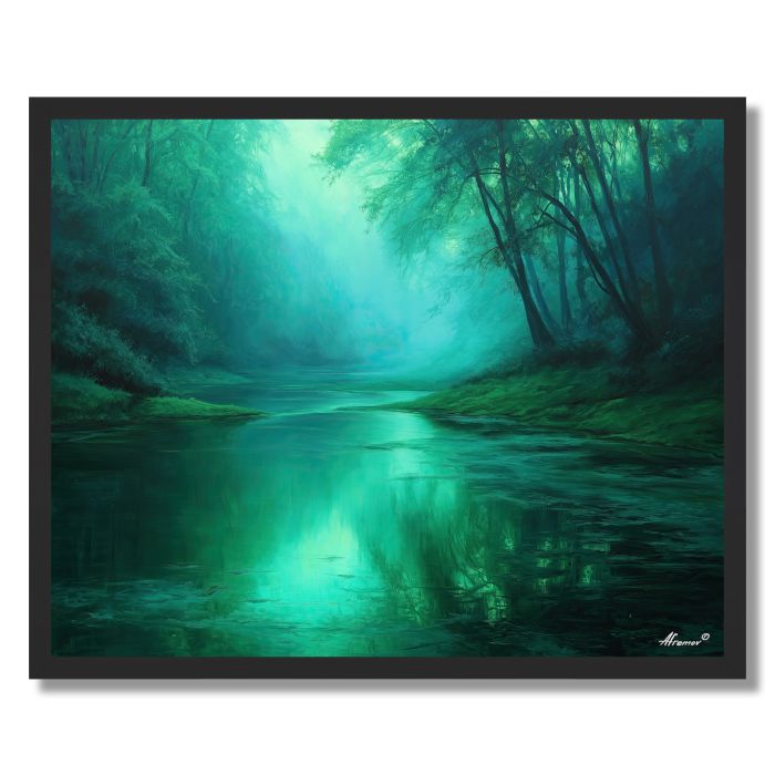 EMERALD SILENCE - FRAMED