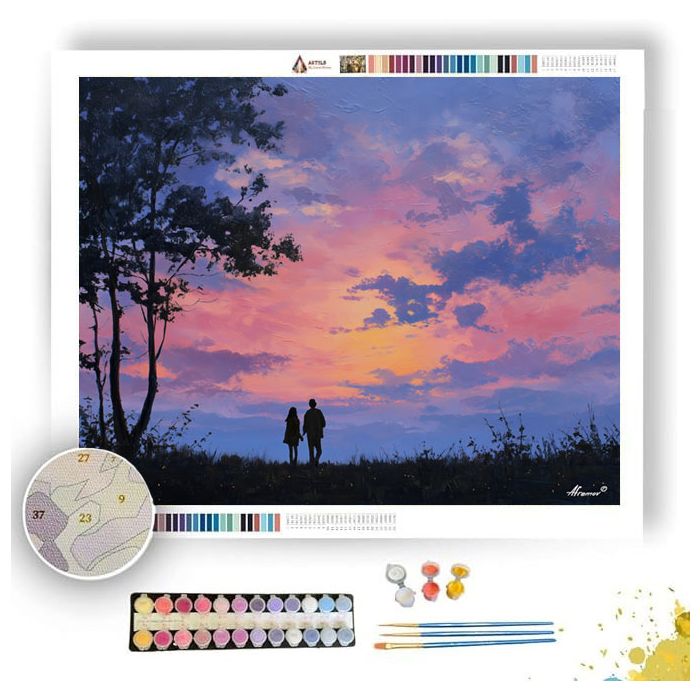 TWILIGHT EMBRACE - Paint by Numbers Full Kit