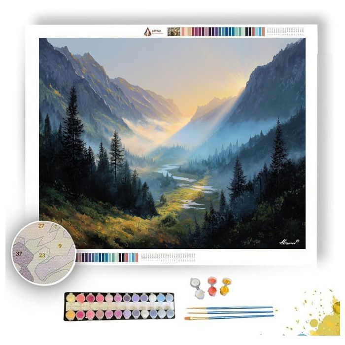 LUMINOUS VALLEY - Paint by Numbers Full Kit