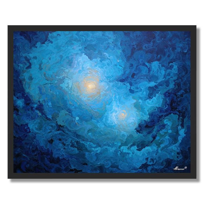 BLUE REVERENCE - FRAMED