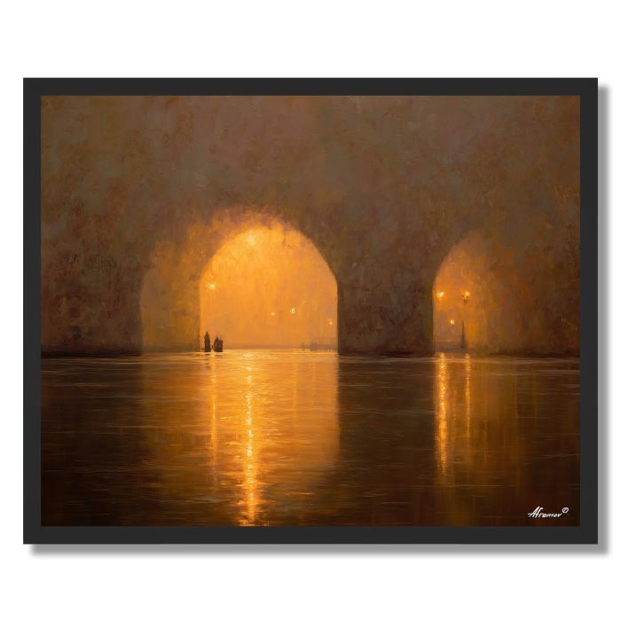 AMBER REFLECTION - FRAMED