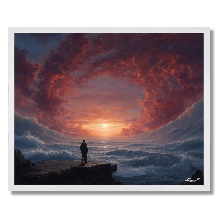 CRIMSON HORIZON - FRAMED