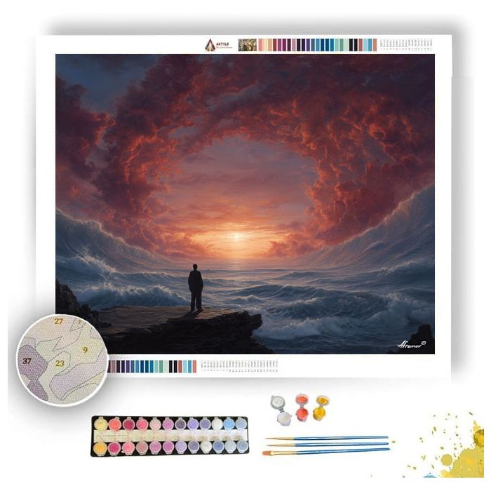 CRIMSON HORIZON - Paint by Numbers Full Kit