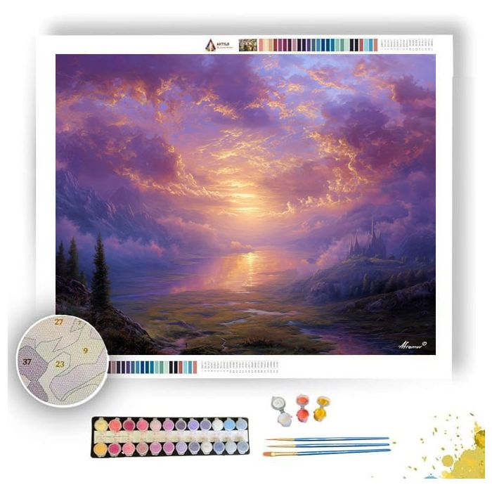 SUNLIT REVERENCE - Paint by Numbers Full Kit
