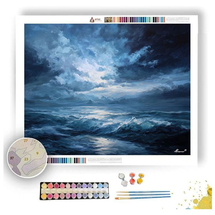 SAPPHIRE VEIL - Paint by Numbers Full Kit
