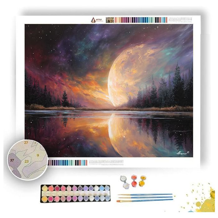 LUNAR REFLECTIONS - Paint by Numbers Full Kit