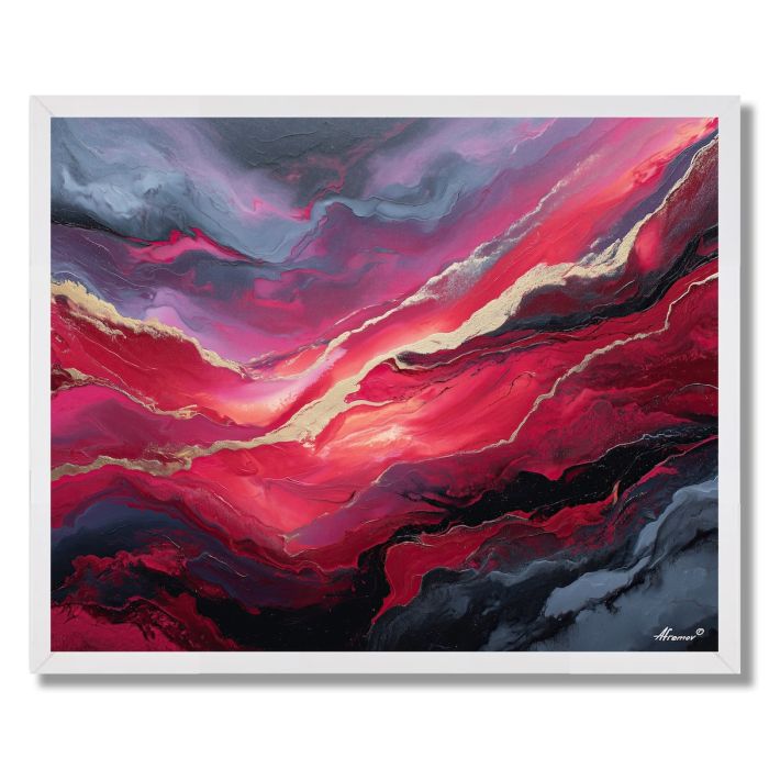 CRIMSON VEINS - FRAMED