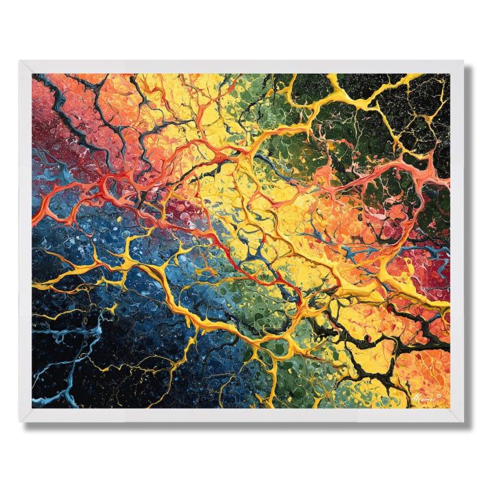 MEMORY CASCADE - FRAMED