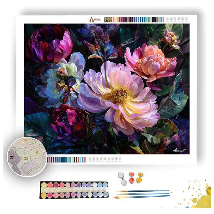 RADIANT BLOOM - Paint by Numbers Full Kit