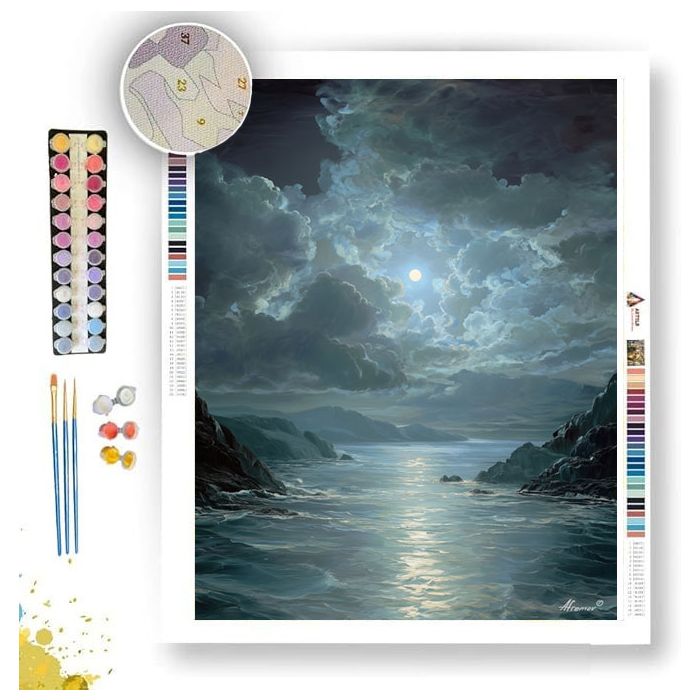 MOONLIGHT RISING - Paint by Numbers Full Kit
