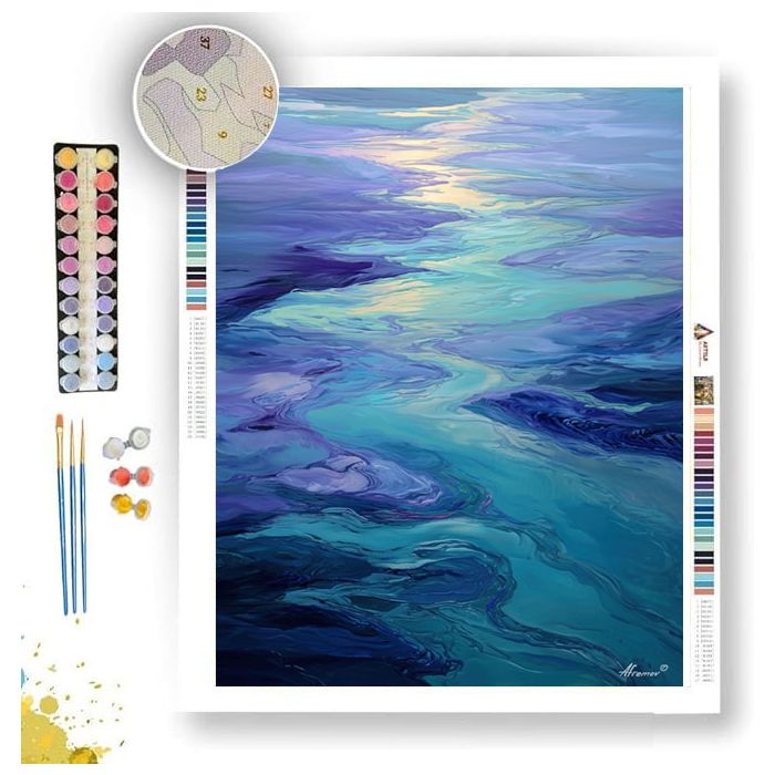 VIOLET RIVER - Paint by Numbers Full Kit