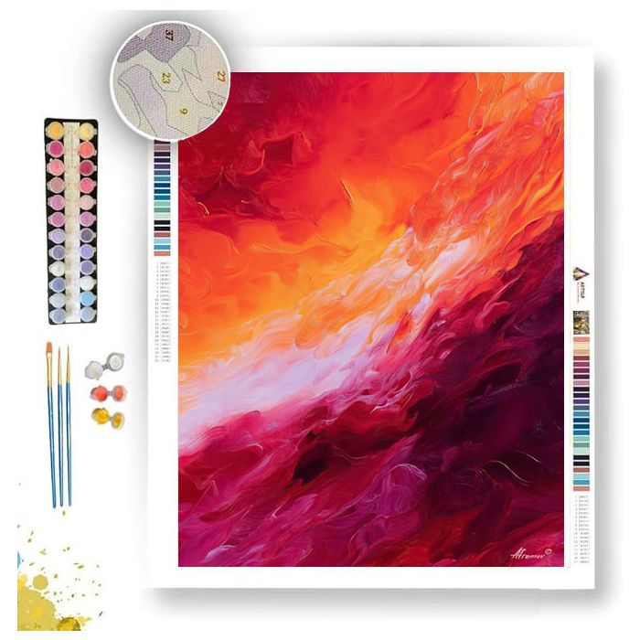 CRIMSON DREAMSCAPE - Paint by Numbers Full Kit