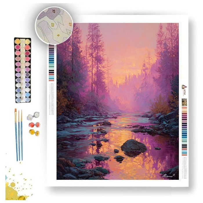 SILENT RIVERS - Paint by Numbers Full Kit