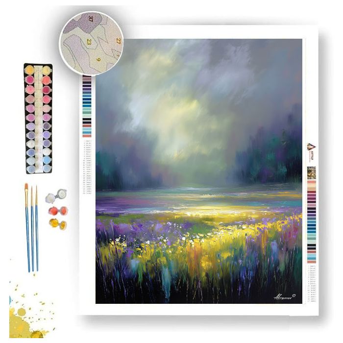 RAINBOW MEADOW - Paint by Numbers Full Kit