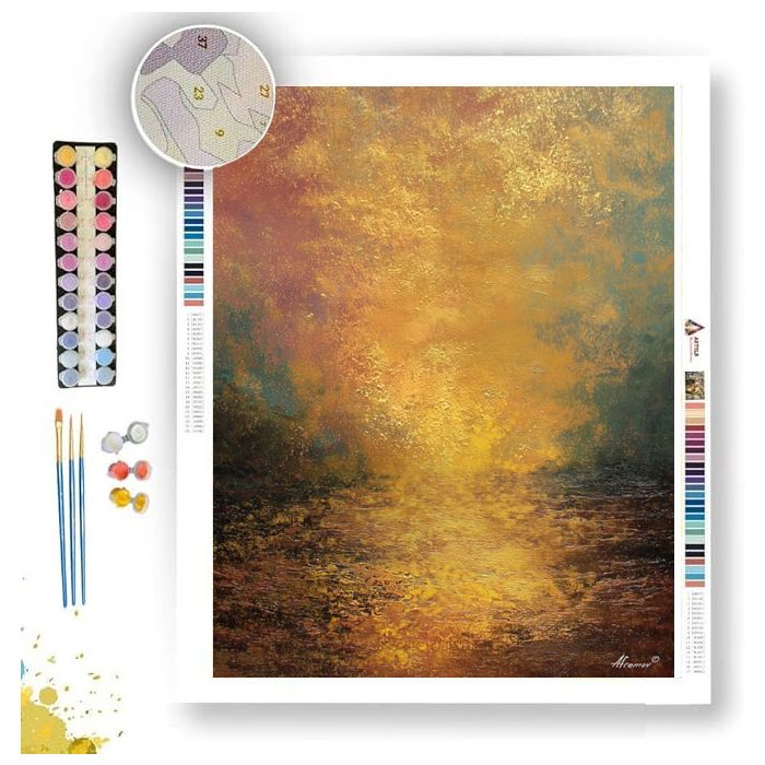 FALLING GOLD - Paint by Numbers Full Kit