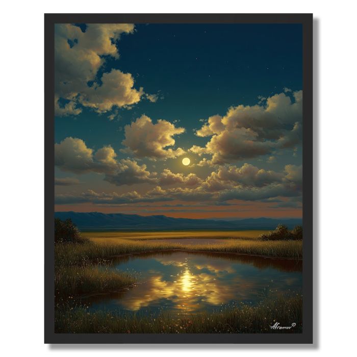 CANDLED NIGHT - FRAMED