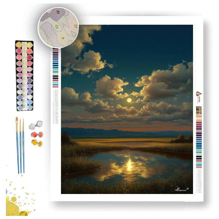 CANDLED NIGHT - Paint by Numbers Full Kit