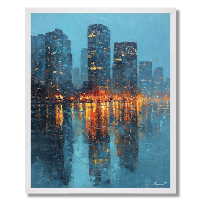 WOVEN SKYLINES - FRAMED