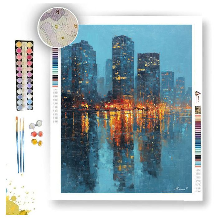 WOVEN SKYLINES - Paint by Numbers Full Kit