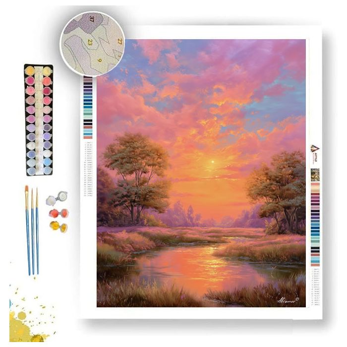 AURORA MEADOWS - Paint by Numbers Full Kit