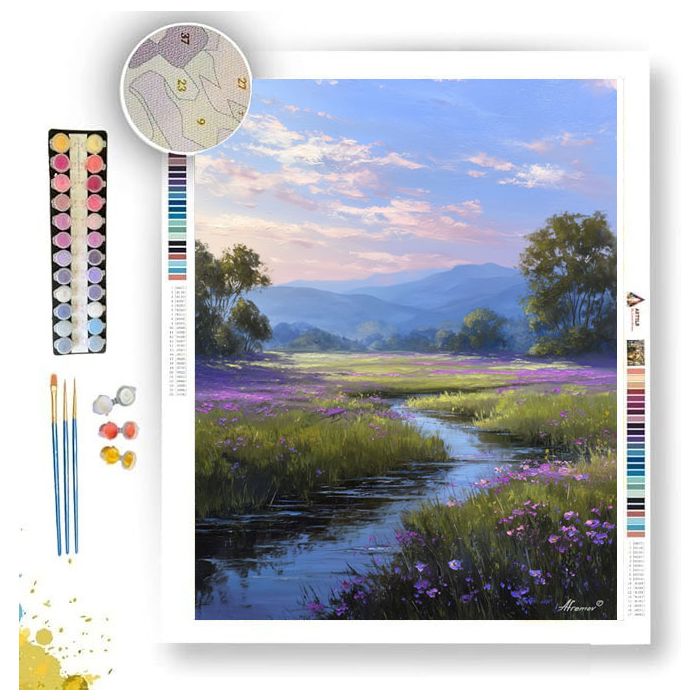 VIOLET MEADOWS - Paint by Numbers Full Kit