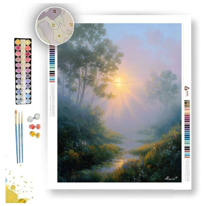 SUNLIT AWAKENING - Paint by Numbers Full Kit