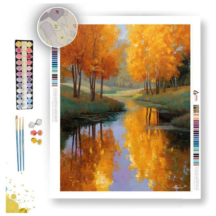 DREAMING IN GOLD - Paint by Numbers Full Kit