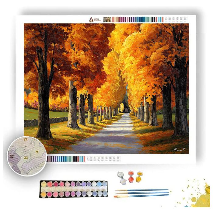 AUTUMN AVENUE - Paint by Numbers Full Kit