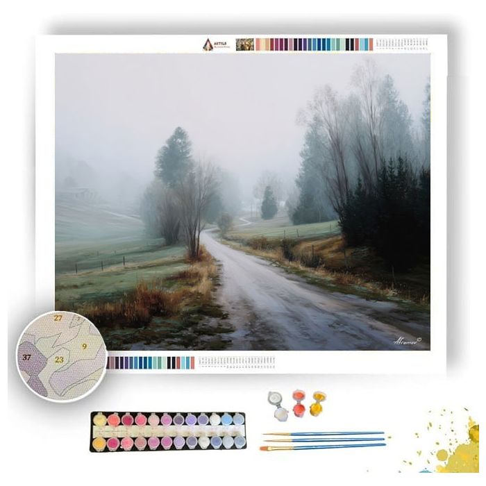 MISTY CROSSROAD - Paint by Numbers Full Kit