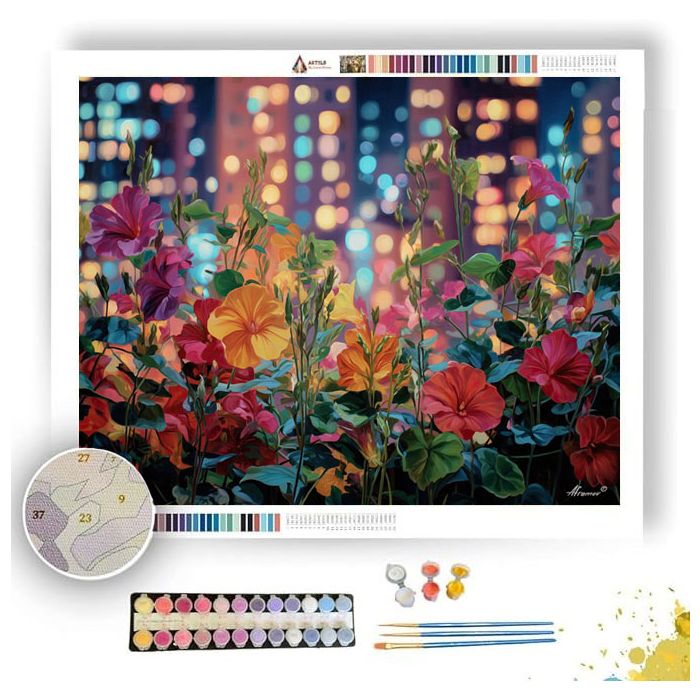 ROOFTOP GARDEN - Paint by Numbers Full Kit