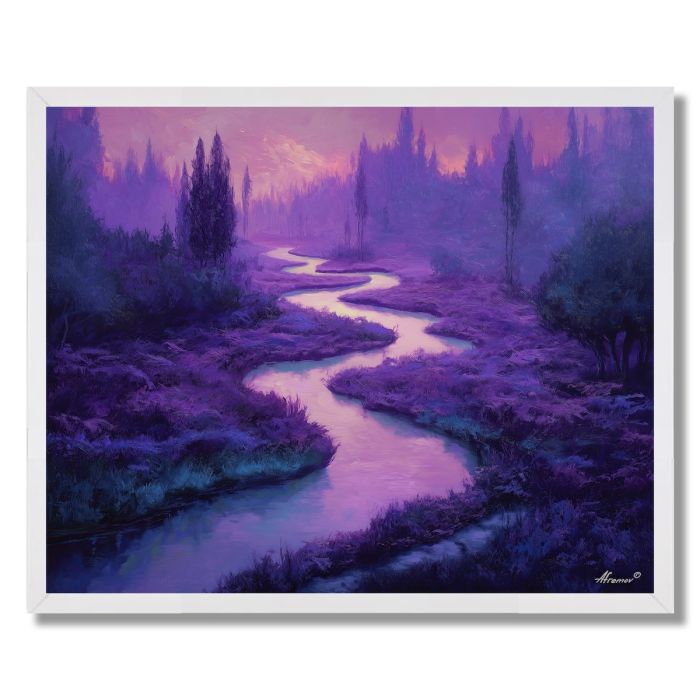 LILAC WATERWAY - FRAMED